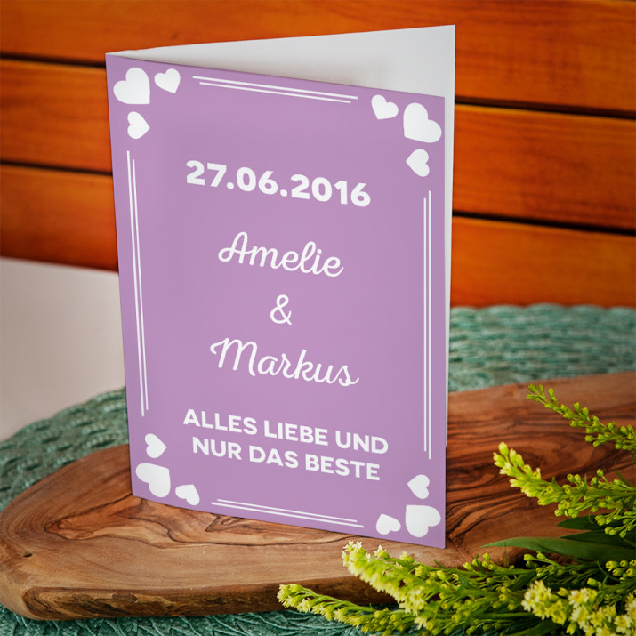Alles Liebe LOVE - Glückwunschkarte