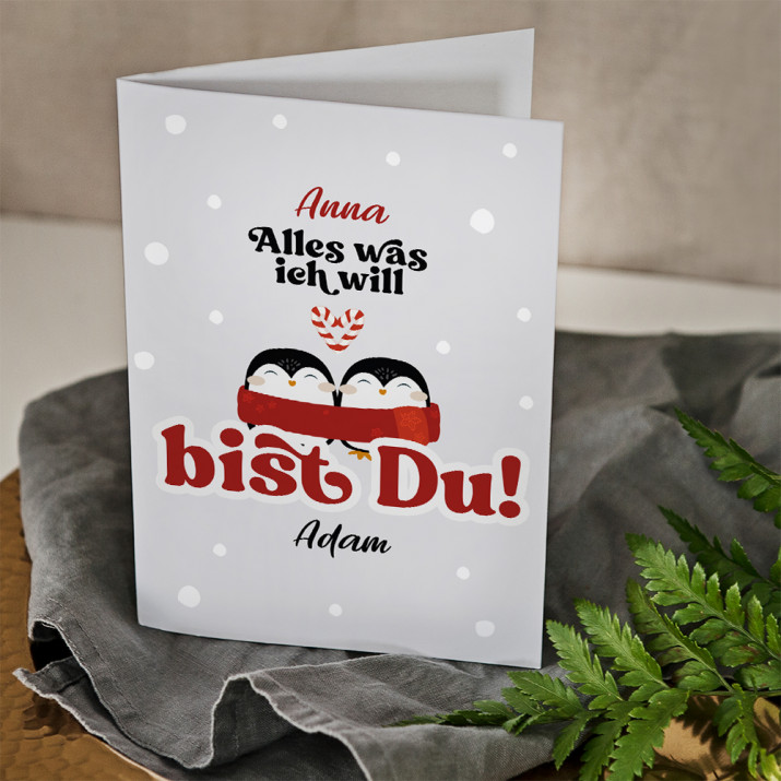 Alles was ich will - Weihnachtskarte