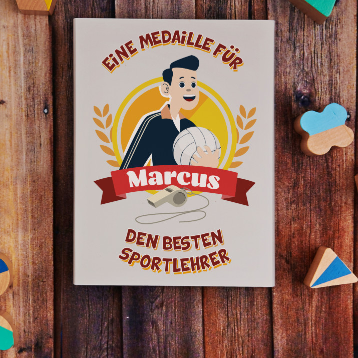 Medaille für Sportler - Belgische Pralinen