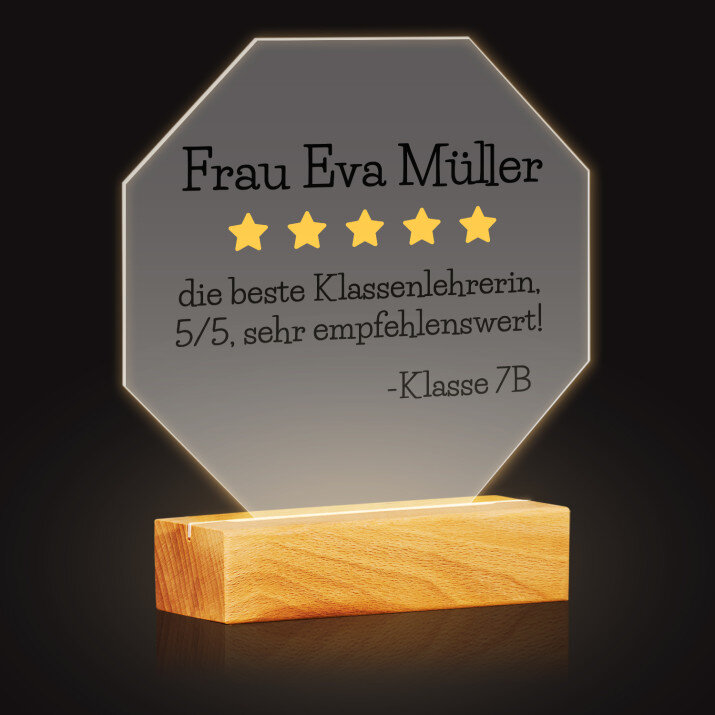 Klassenlehrer bewertung - Achteck 