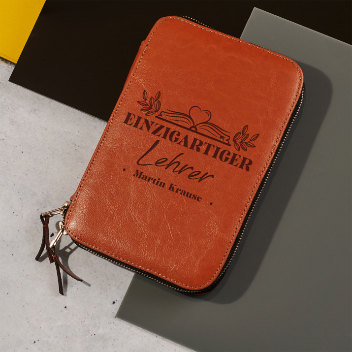 Einzigartiger lehrer - Leder Organizer