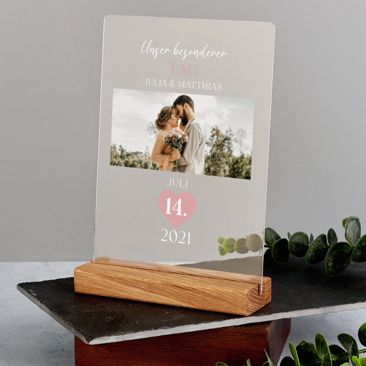 Unser besonderer Tag - Druck auf Acrylglas