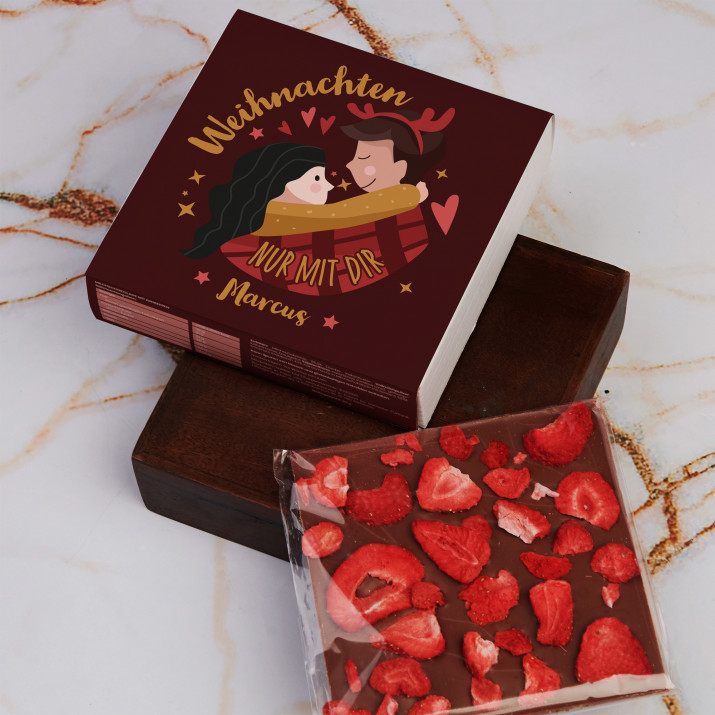 Nur mit dir - Schokolade mit Erdbeeren