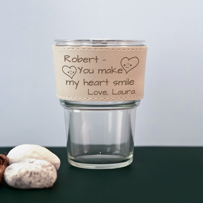 You make my heart smile - Glasbecher