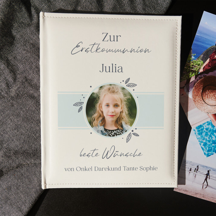 Zur Erstkommunion - personalisiertes Fotoalbum