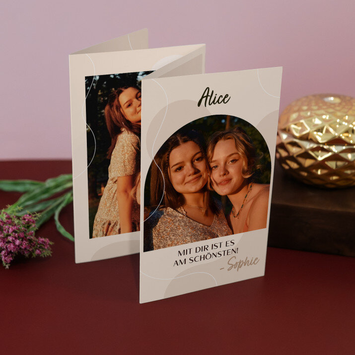 Mit dir ist es am schönsten - Fotos, harmonikaartig gefaltet