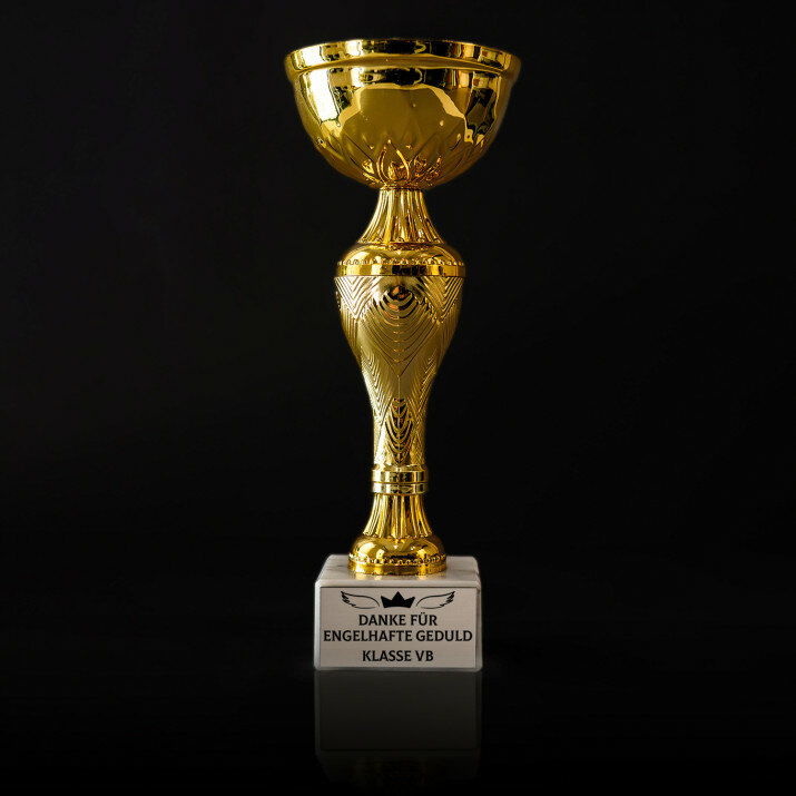 Danke für engelhafte Geduld - Goldpokal