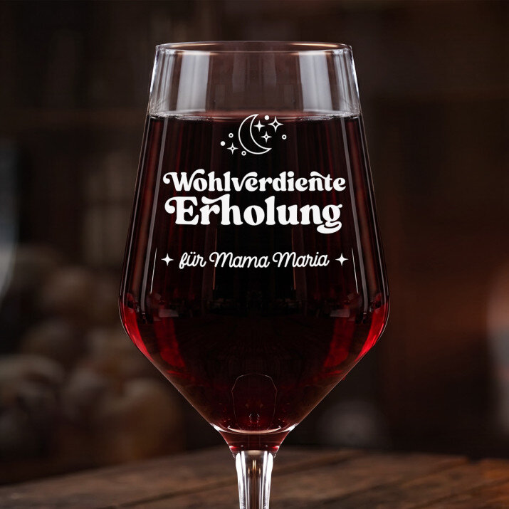 Wohlverdiente Erholung - Großes Weinglas