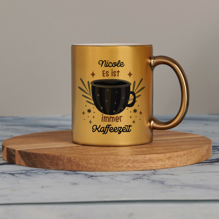 Es ist immer kaffeezeit - Goldbecher
