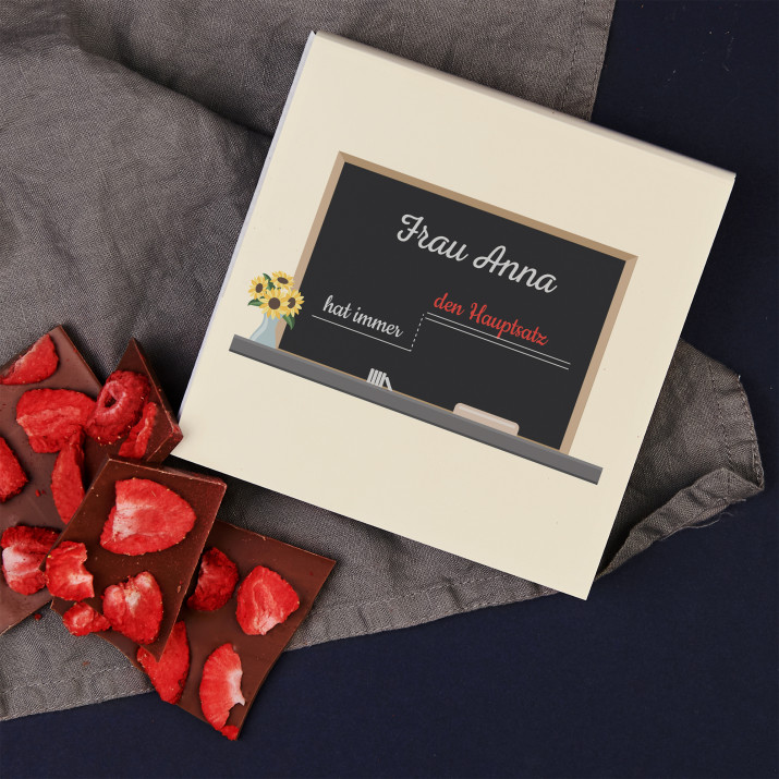 Hat den Hauptsatz - Schokolade mit Erdbeeren