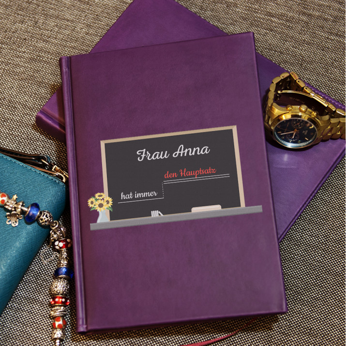 Hat den Hauptsatz - Notizbuch A5 mit Aufdruck
