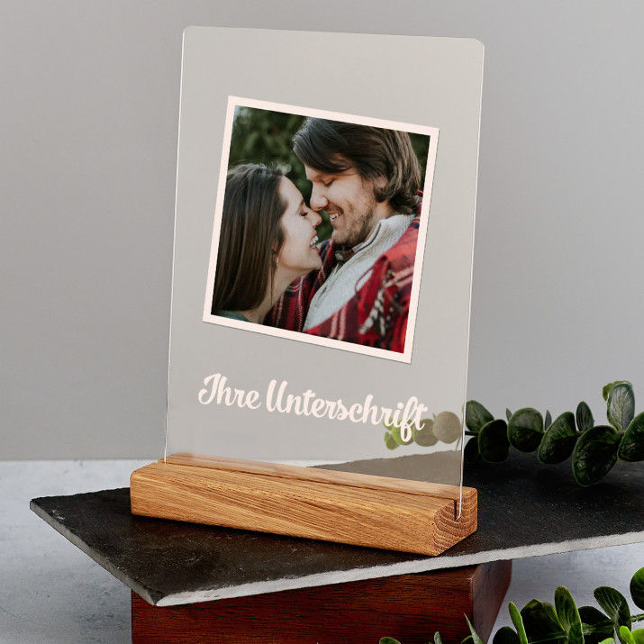 Foto Unterschrift - Druck auf Acrylglas