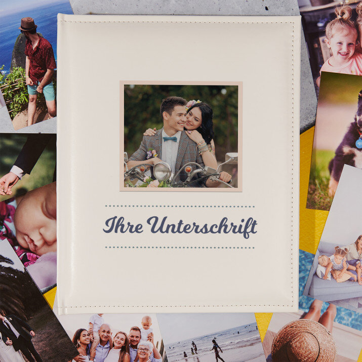 Foto + Unterschrift - personalisiertes Fotoalbum