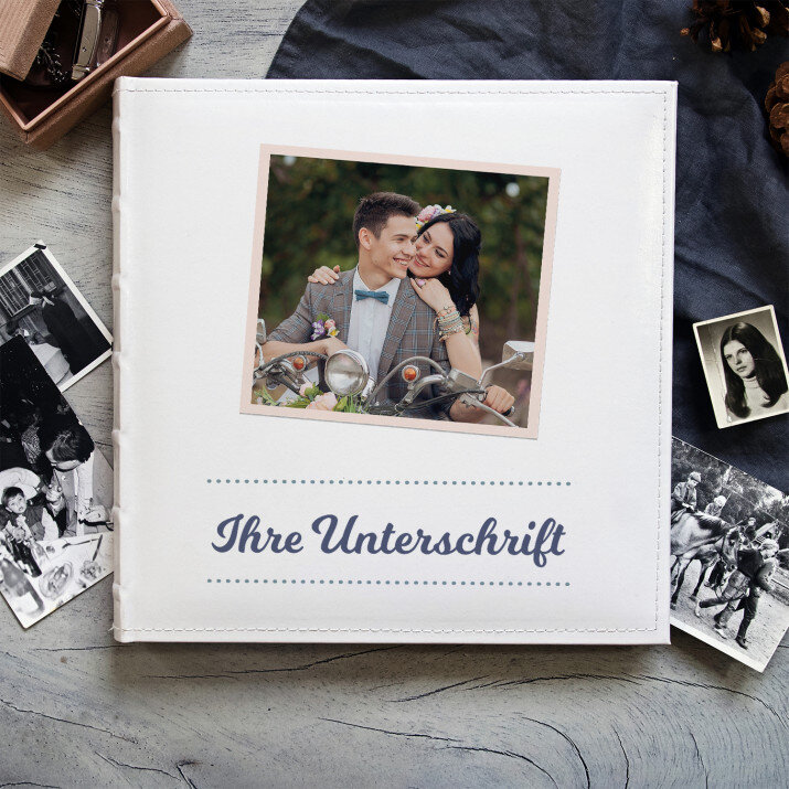 Foto + Unterschrift - personalisiertes Fotoalbum Foto + Unterschrift - personalisiertes Fotoalbum