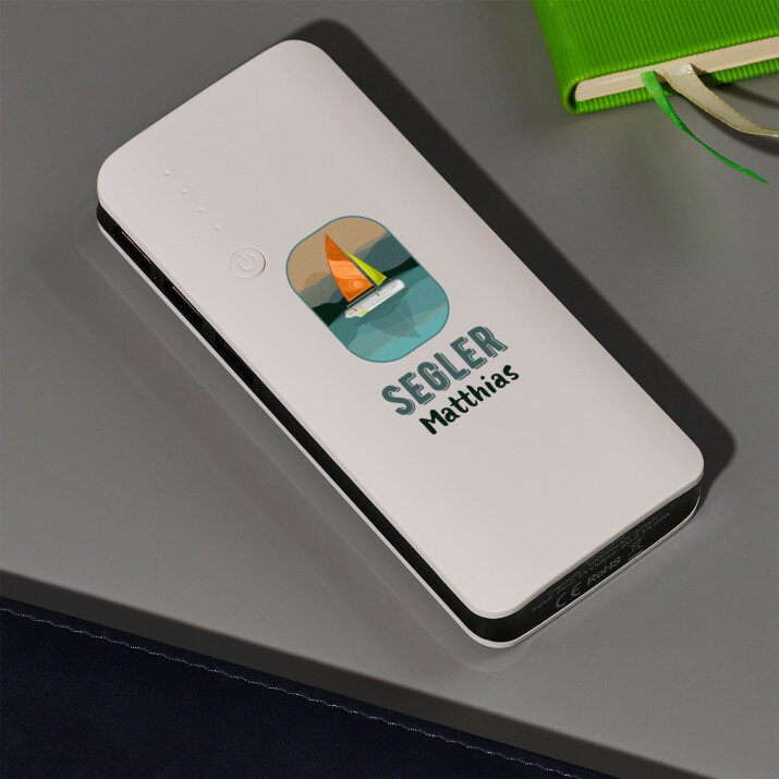 Segler - Powerbank mit Aufdruck 10000 mAh