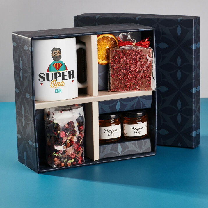 Geschenkset mit Tasse und Tee Für Opa