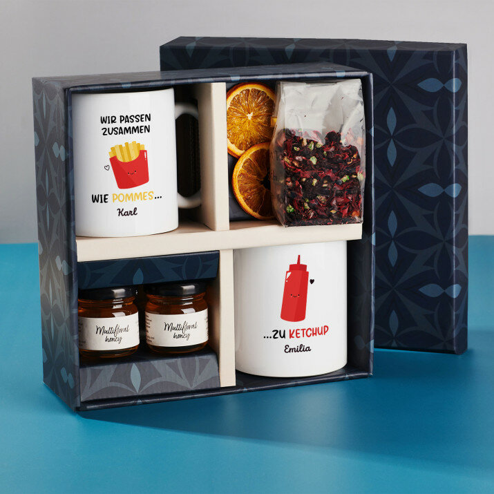 Geschenkset mit Tassen für Paare Für Freundin