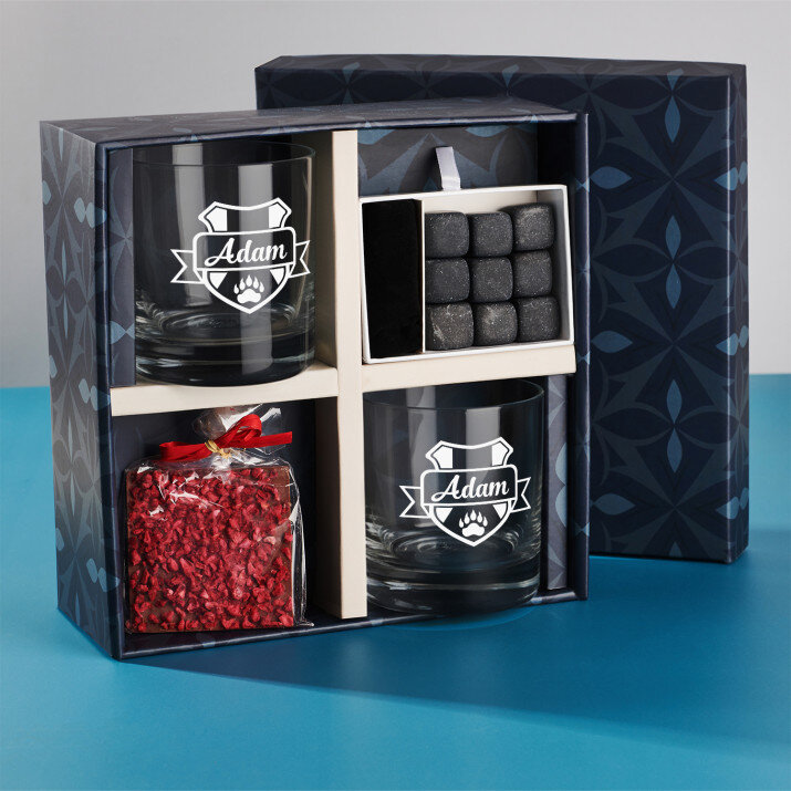 Geschenkset mit Whiskygläsern Für Jäger