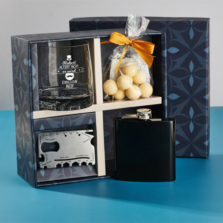 Geschenkset mit Whiskyglas Für ihn