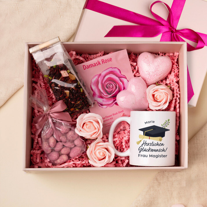 Tasse und Rosen Spa Set Für Frau Magister
