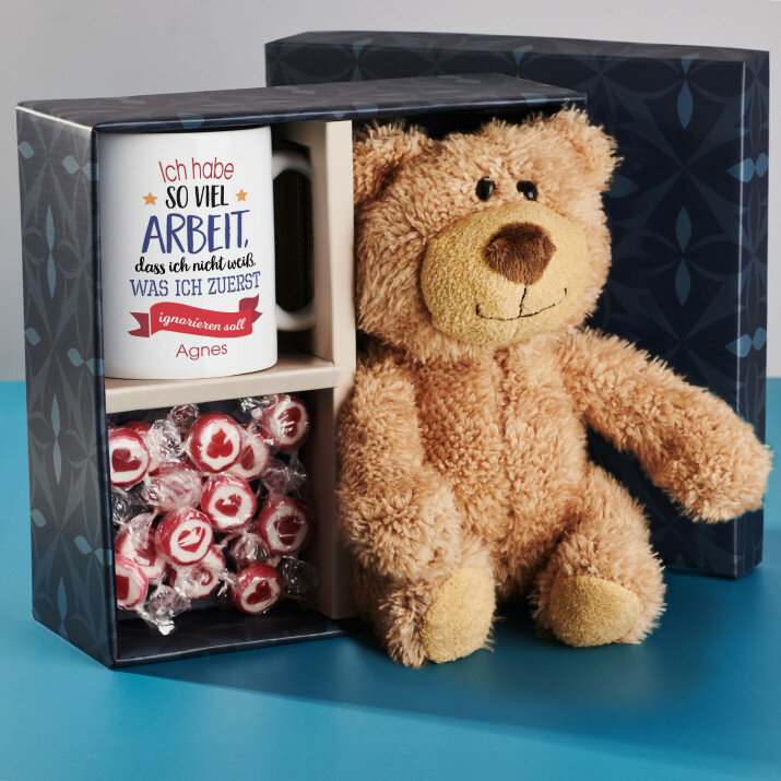 Geschenkset mit Tasse und Teddybär Für beste Freundin