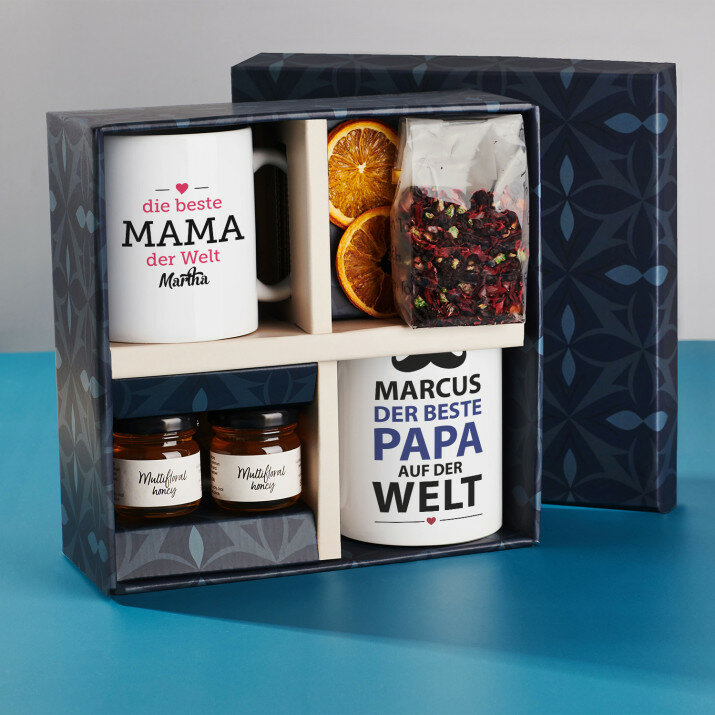 Geschenkset mit Tassen für Paare Für Eltern