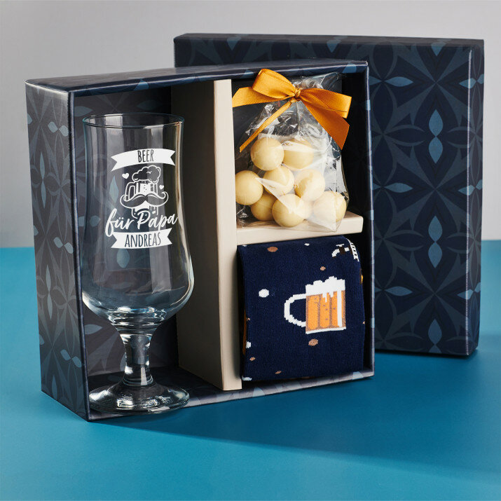 Geschenkset mit Bierpokal Für Papa