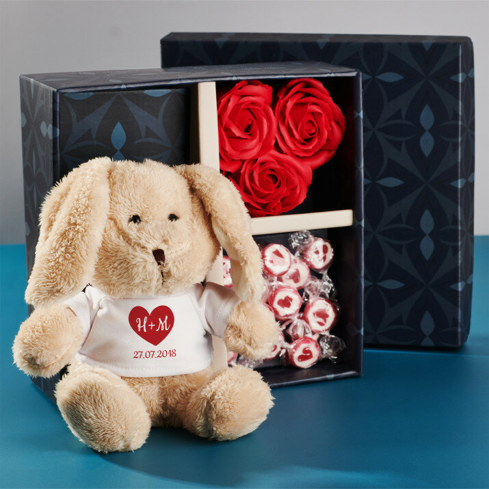Geschenkset mit Kuscheltier Für Ehefrau