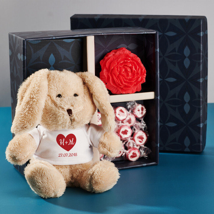Geschenkset mit Kuscheltier Für Ehefrau