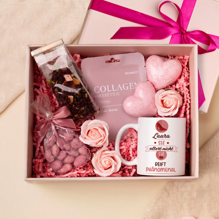 Tasse und Rosen-Spa-Set zum Geburtstag