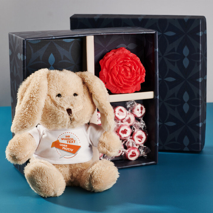 Geschenkset mit Kuscheltier eigenes projekt