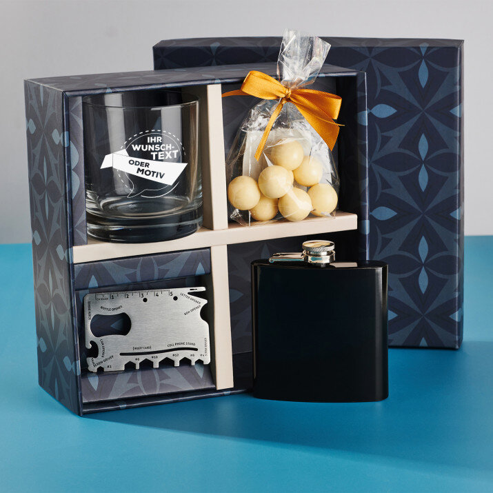 Geschenkset mit Whiskyglas Eigenes Projekt