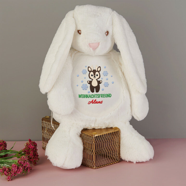 Weihnachtsfreund 2 - Maskottchen mit Stickerei