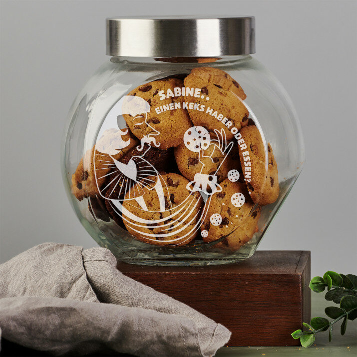 Keks haben - Keksglas mit Gravur