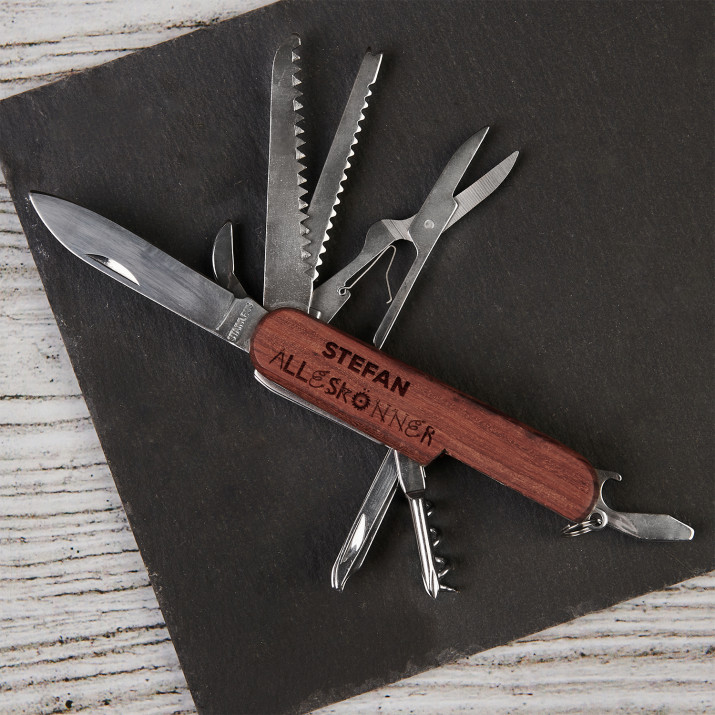 Alleskönner - Taschenmesser mit Gravur