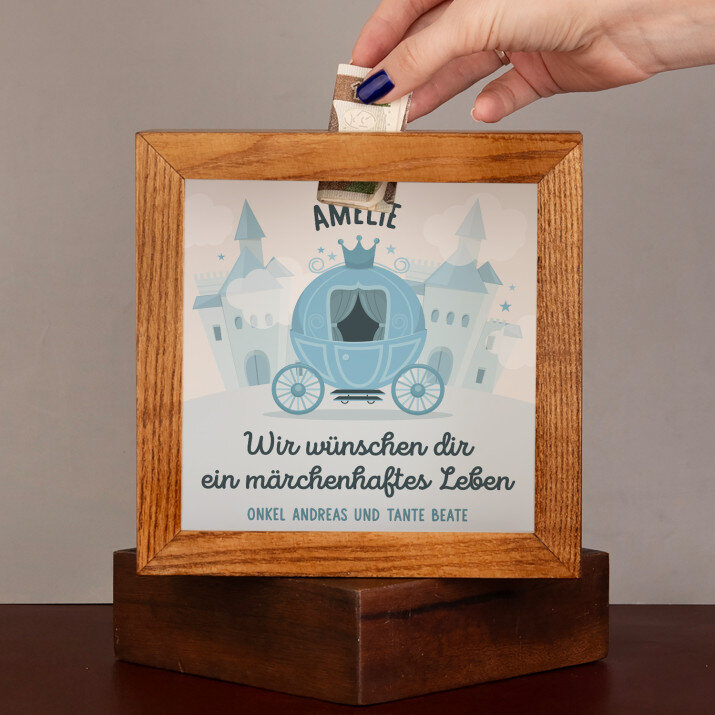 ein märchenhaftes Leben - Holzspardose