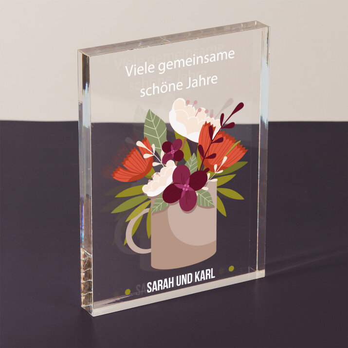 Viele gemeinsame schöne Jahre - Acrylblock