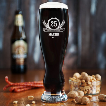 Perfekt seit - Bierglas mit Gravur