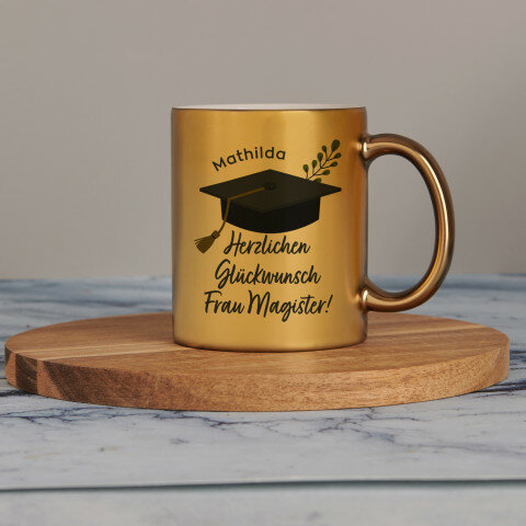 Herzlichen glückwunsch frau magister - Goldbecher