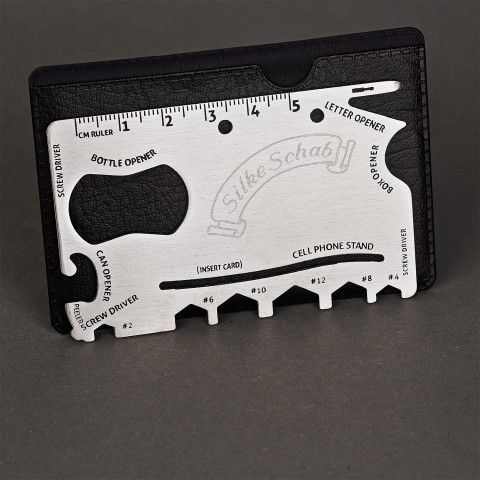 Name - Multitool-Karte aus Metall