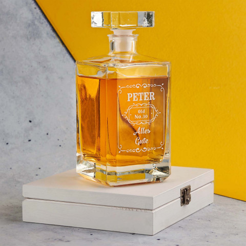 Old no - Whiskykaraffe mit Gravur 0,7L