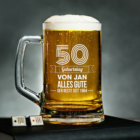 Alles Gute - Personalisierter Bierkrug