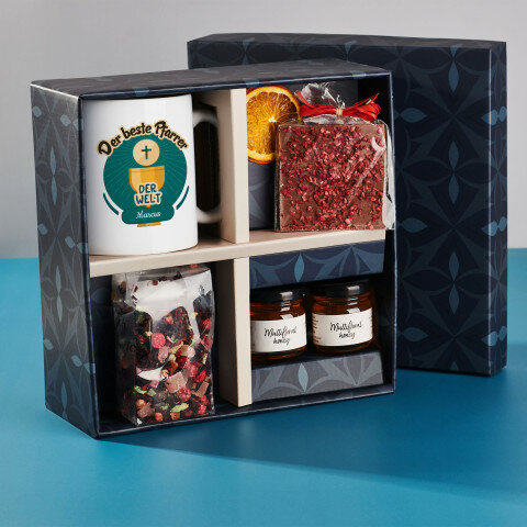 Geschenkset mit Tasse und Tee Für Pfarrer