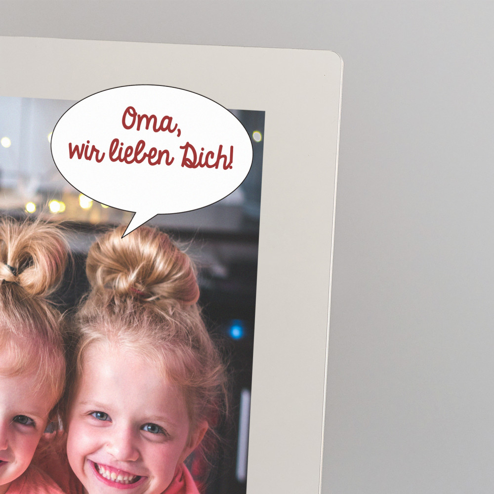Oma wir lieben Dich Druck auf Acrylglas GeschenkSpeziell.de
