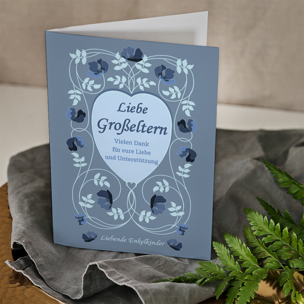Liebe Großeltern Glückwunschkarte GeschenkSpeziell.de
