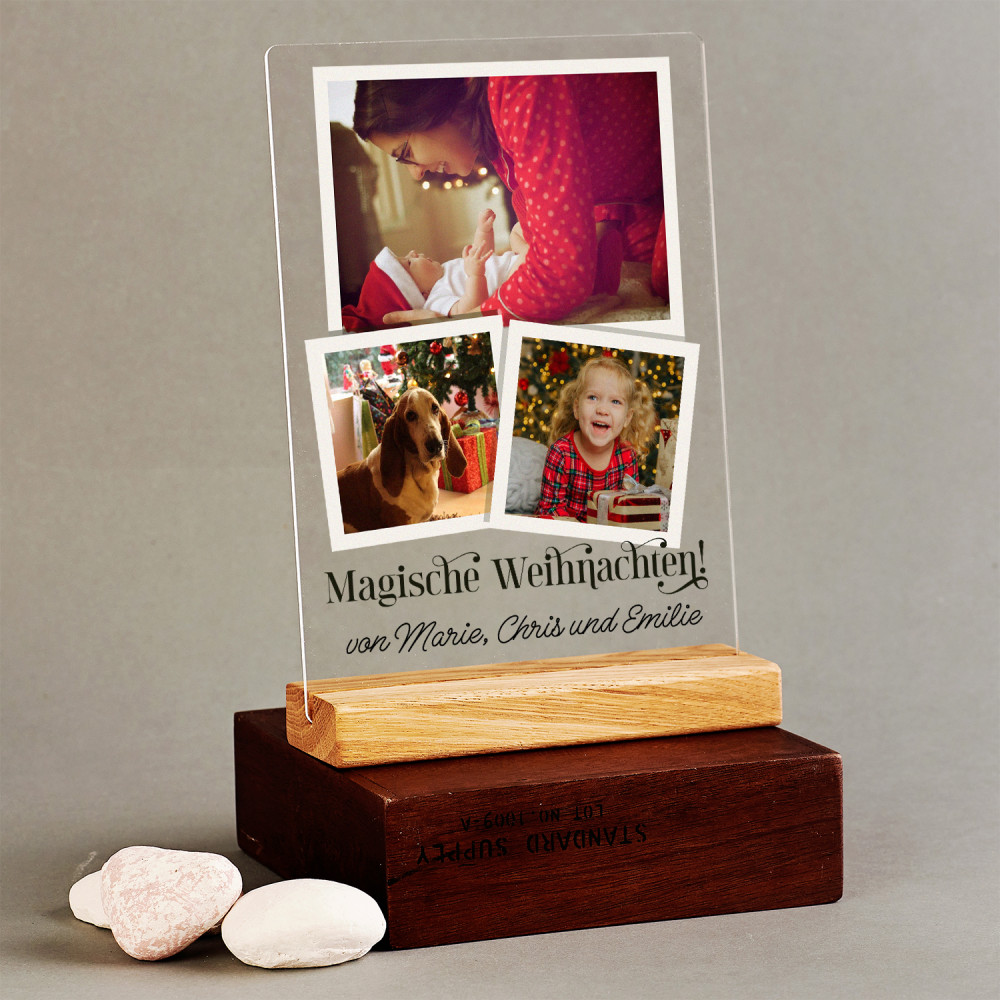 Magische Weihnachten Druck auf Acrylglas GeschenkSpeziell.de