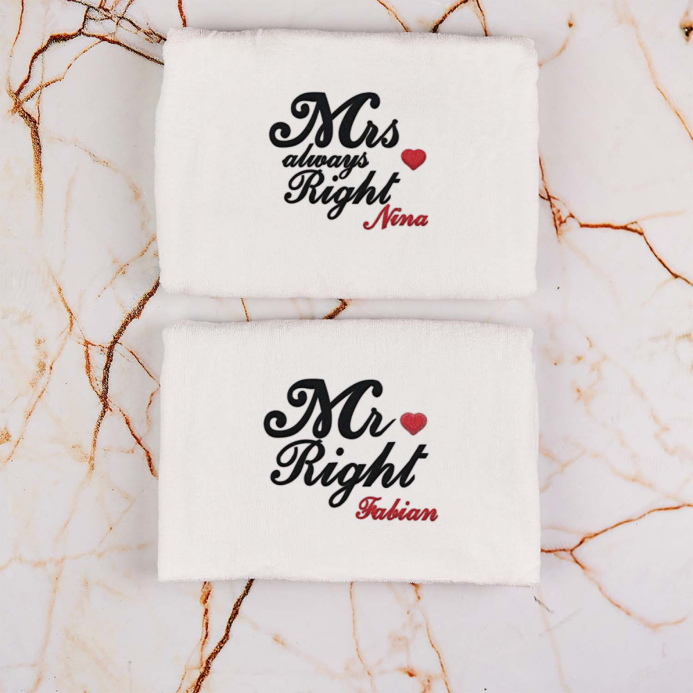 Taza De 2 Piezas Con Texto En Inglés «50th Mr Right & Mrs Always Right 50 Years Of Being Mr Mrs Always Right Present Con Diseno De Lamina Dorada