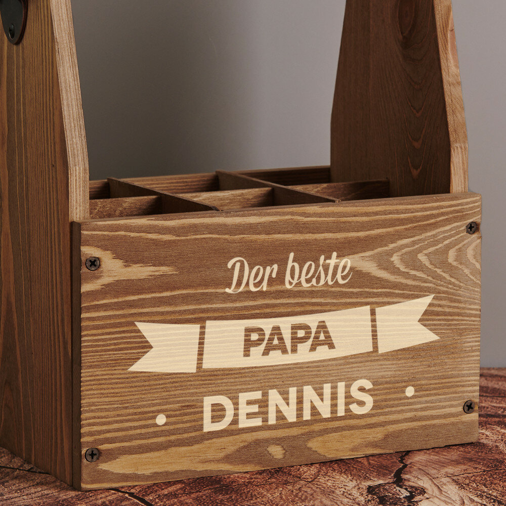 Bester Papa - Flaschenträger - GeschenkSpeziell.de