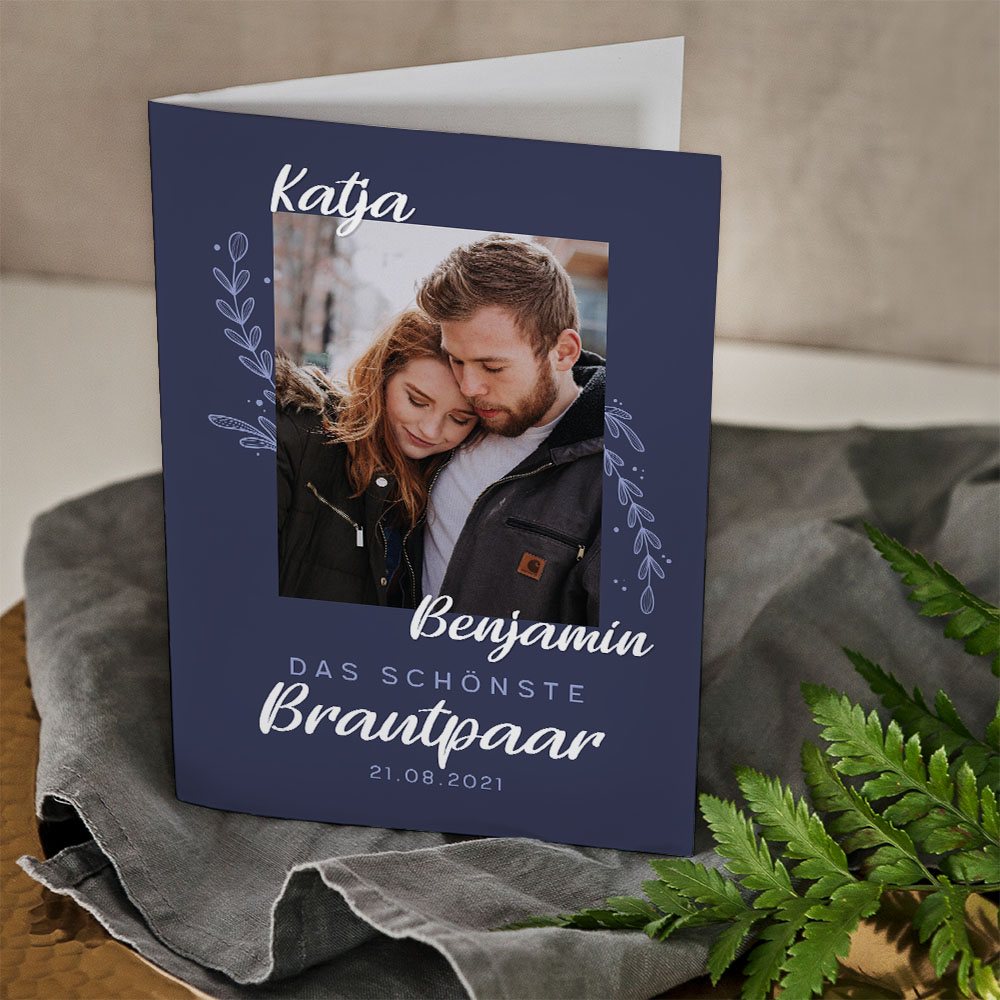 Das schönste Brautpaar Glückwunschkarte GeschenkSpeziell.de