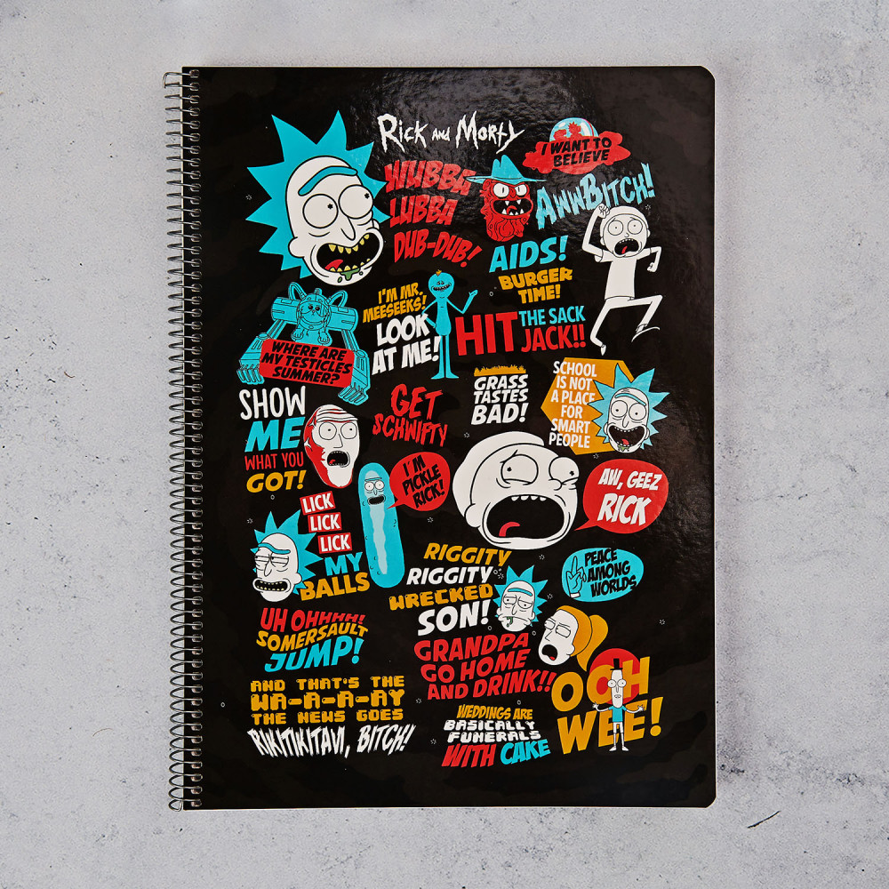 Rick And Morty Notizbuch A4 Geschenkspeziell De